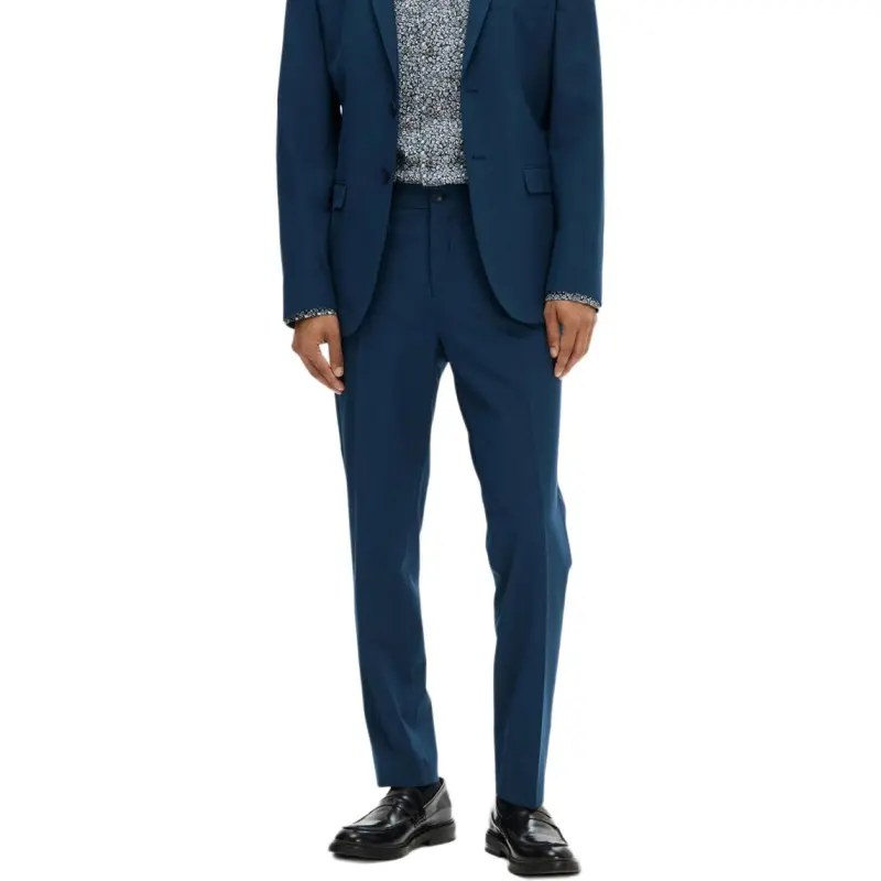SELECTED Casual Pants Men's Blue-4