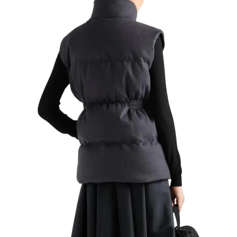 PRADA Belted Down padded Gilet-4