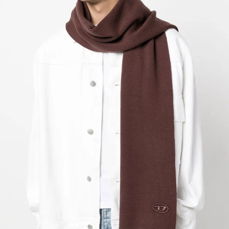 DIESEL K Coder Ribbed Wool blend Scarf-1