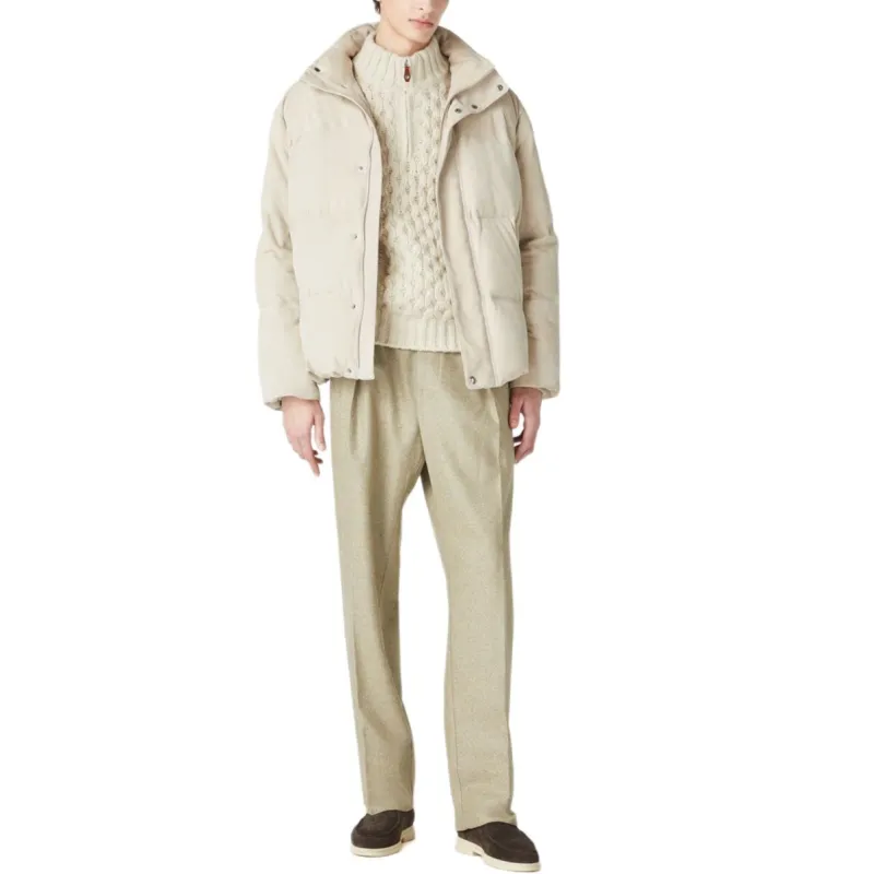 Loro Piana Quater-Zip Cableknit Sweater-4