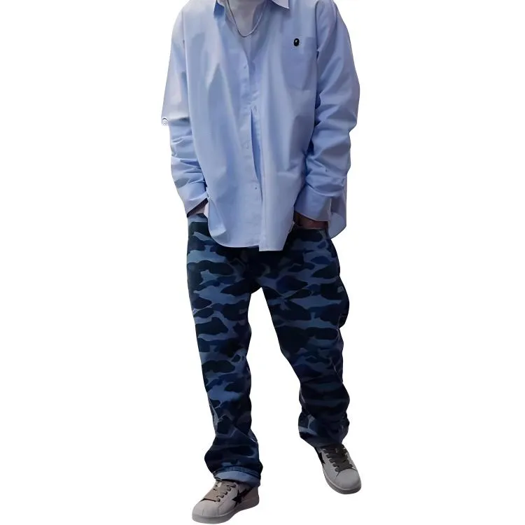 Bape Color Camo Denim Pants-4