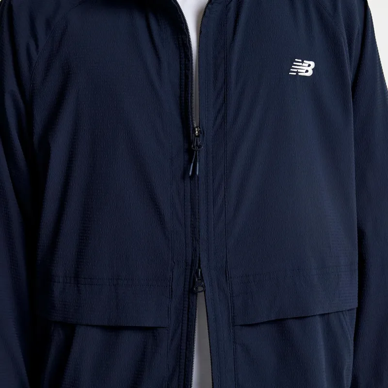 New Balance Trench Coat Men's Marine Blue-4