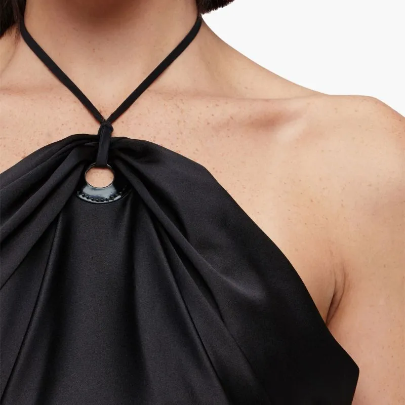 Ferragamo Asymmetric Satin Dress-4