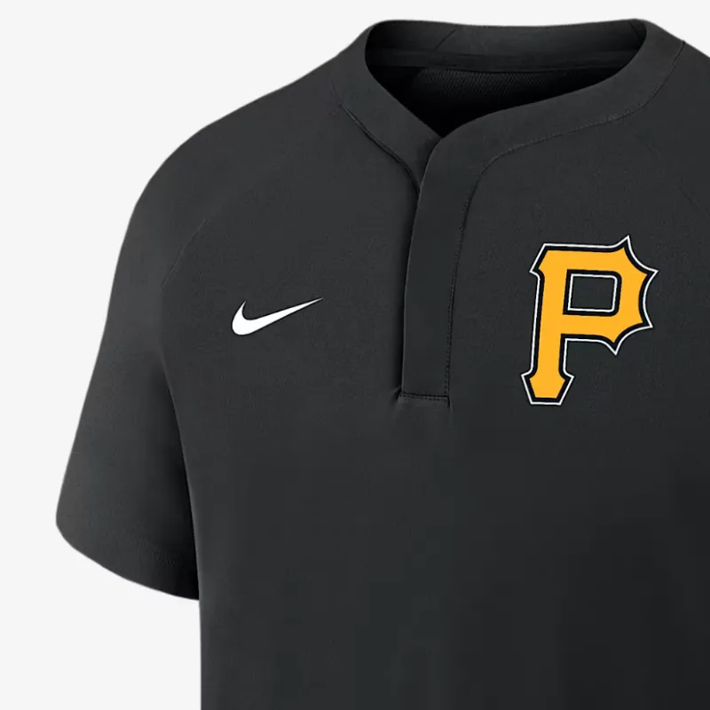 Nike Pittsburgh Pirates Authentic Collection Men's Nike Mlb Short Sleeve Windshirt-2