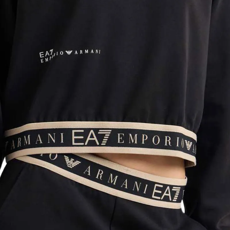 EMPORIO ARMANI EA7 SS25 Sweatshirt Women's Black-4