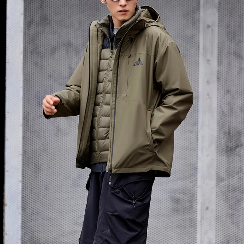 Adidas Down Jacket Unisex Strata Olive Green-1