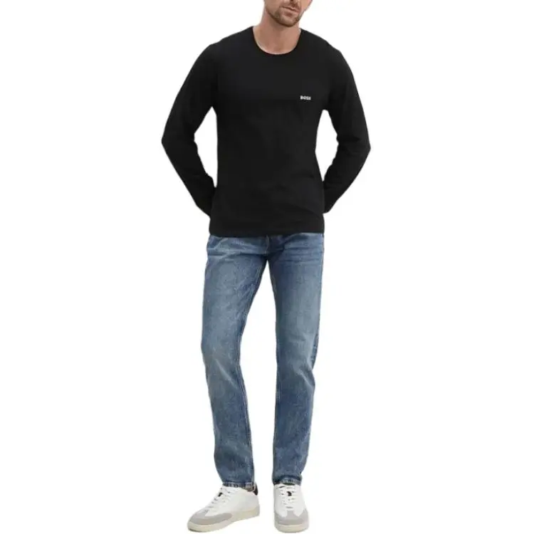 HUGO BOSS T Shirts Men 3 Pack Black+Marine+Dark Blue-2