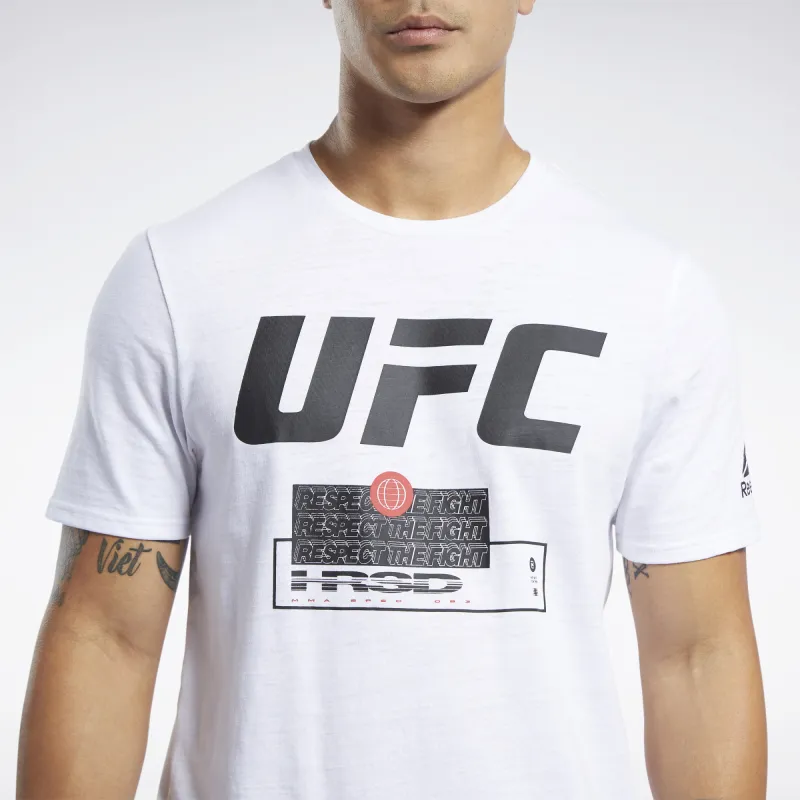 Reebok x UFC Collaboration FG Fight Week T-Shirt Men's White-4