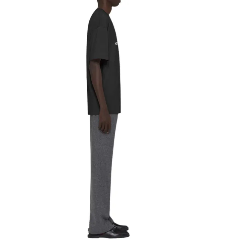 Givenchy Slim Fit Reverse Print T Shirt-4