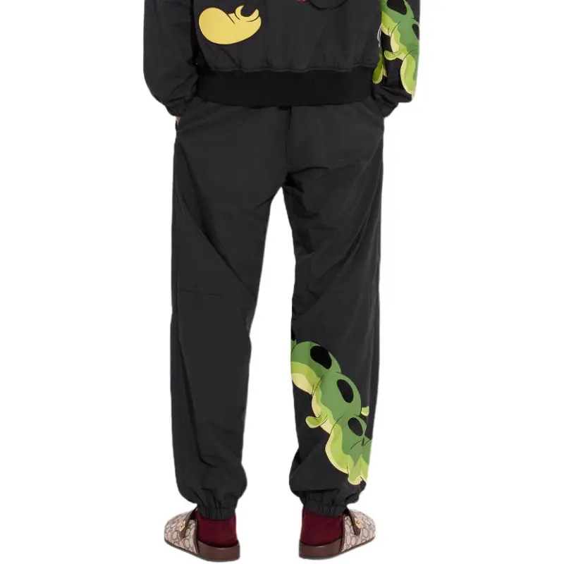 COACH X DISNEY Knitted Sweatpants Men's Black-4
