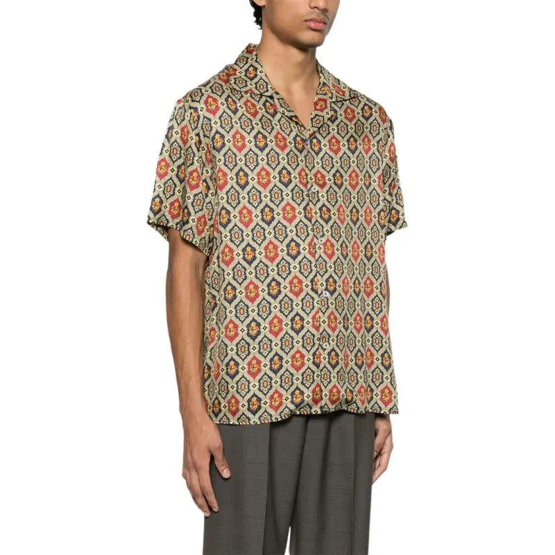 Drôle De Monsieur La Chemise Ornements Short Sleeved Shirt-3