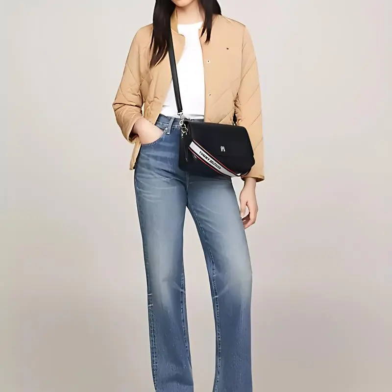 Tommy Hilfiger Polyurethane PU Crossbody Bag Shoulder Bag Regular Women's Space Blue-3