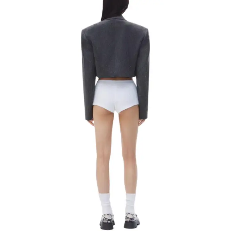 Alexander Wang Cropped Wool Blazer-2