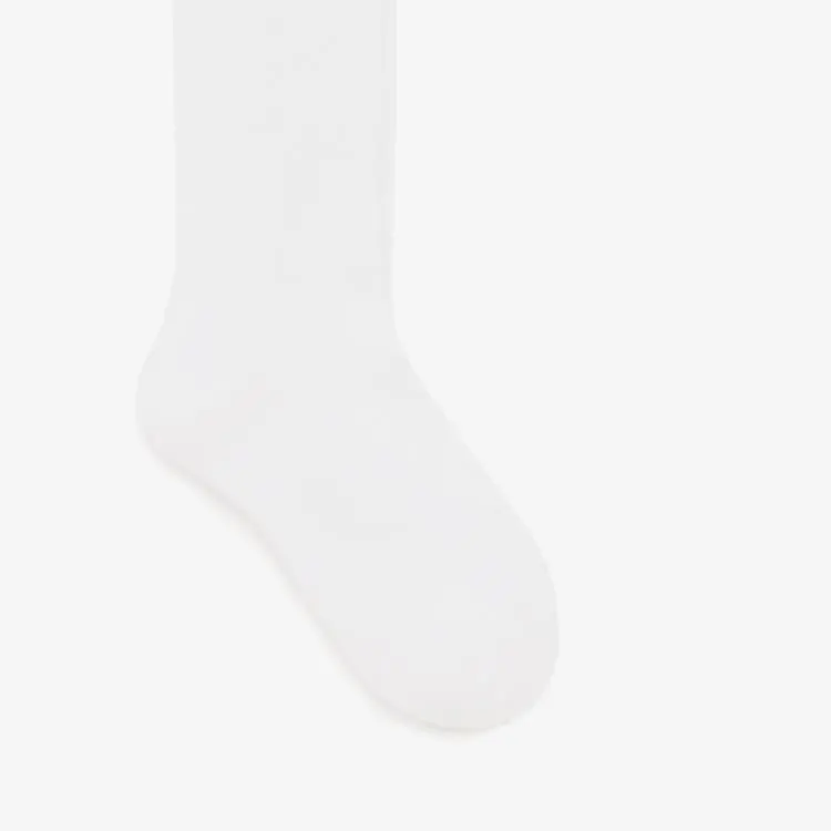 LACOSTE Knee-High Socks Women's 1 Pack White-3