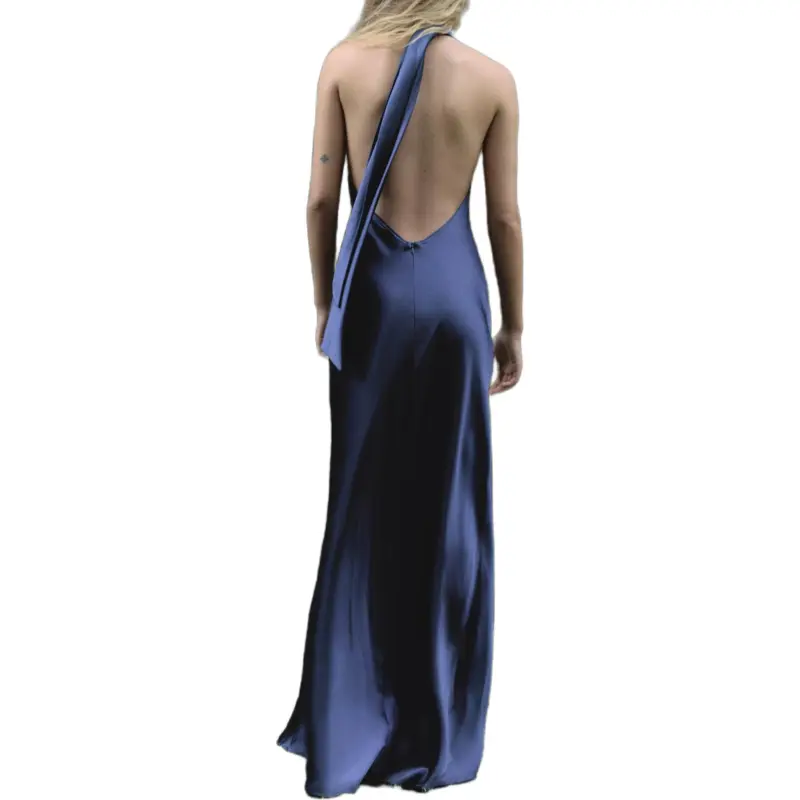 ZARA Sleeveless Dress Women's Dark Blue-3