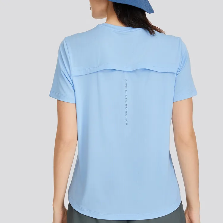 Skechers T Shirt Women's Frost Blue 03ZS-2
