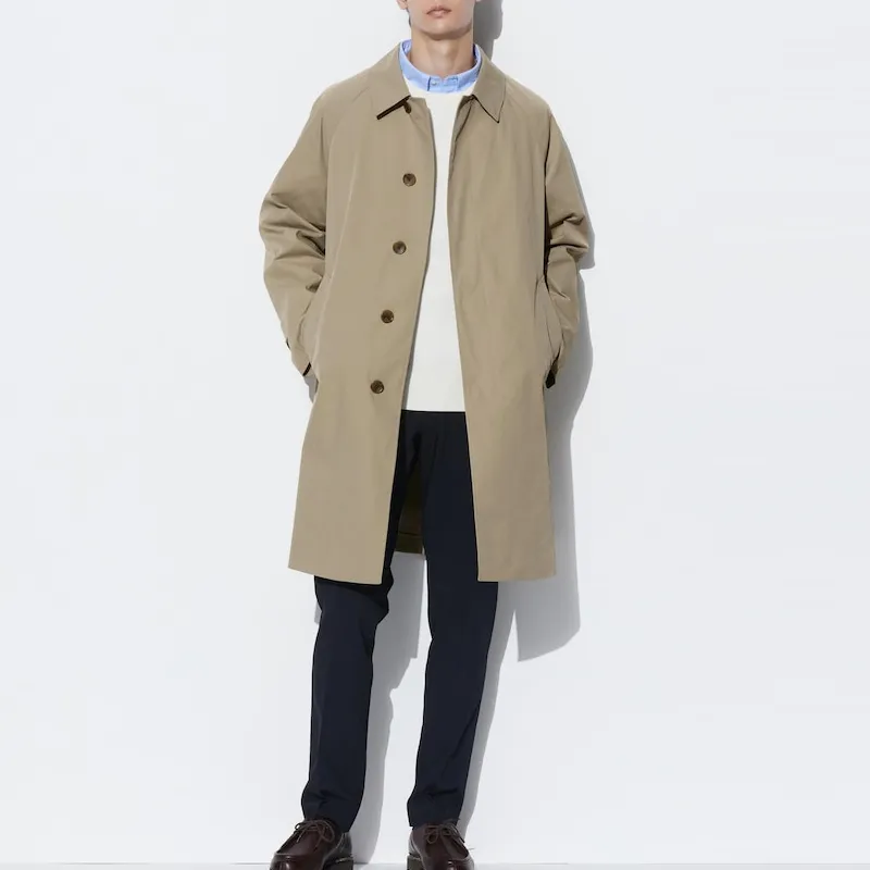 UNIQLO Trench Coat Men's Dark Beige-1