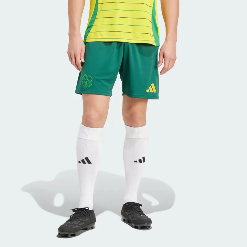 Adidas Celtic FCAEROREADY SS24 Soccer Bottoms Men's Yellow Green-1