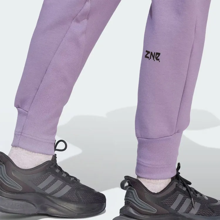 Adidas Z.N.E. Collection Knitted Sweatpants Women's Dark Gray Violet-5