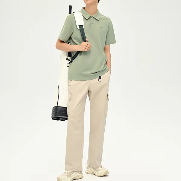 PONY Polo Shirt Men's Gray Green-3