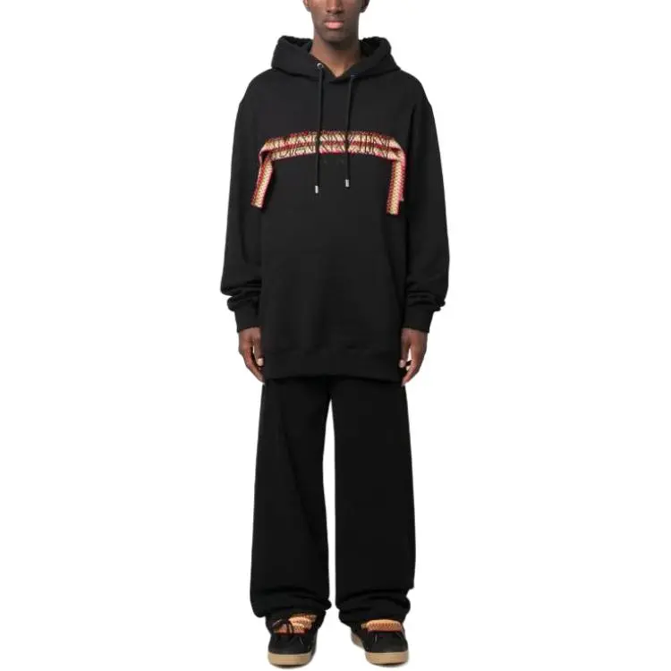 Lanvin Logo Patch Drawstring Hoodie-1
