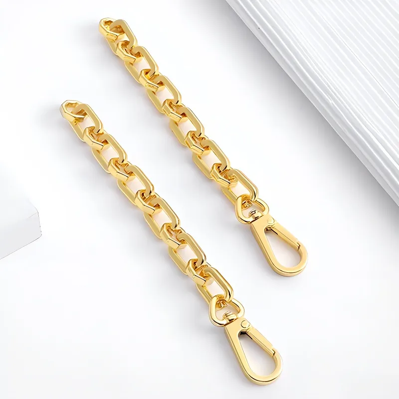 Ingenuity Handmade Metal Bag Strap Women's Gold Tone-3
