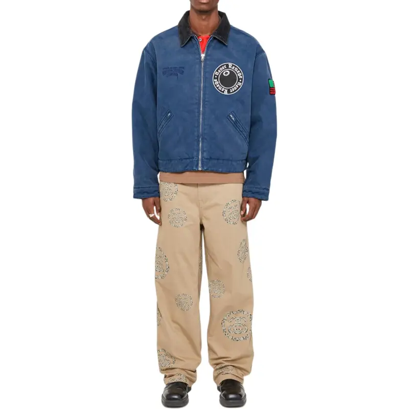 Denim Tears X Stussy Never Renege Canvas Work Jacket-2