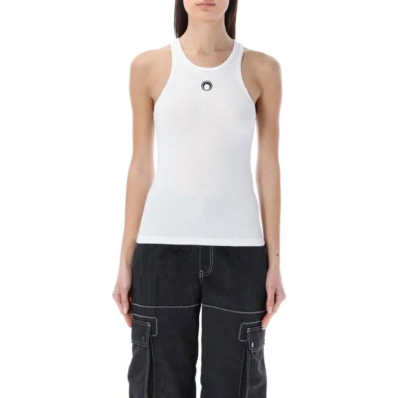 Marine Serre Tank Top Women's White-3