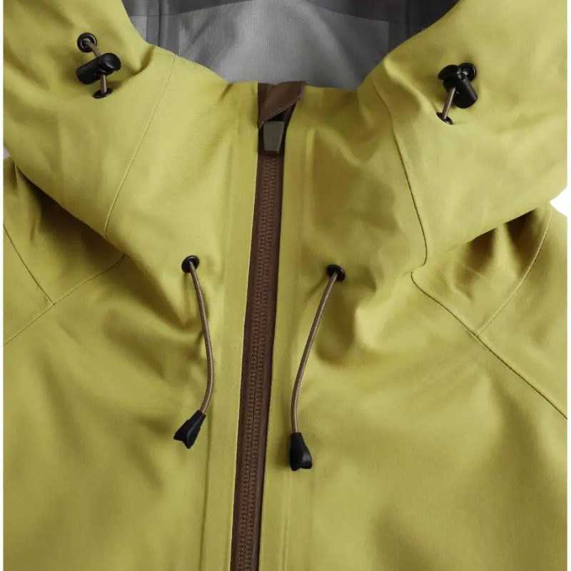 DECATHLON MH500 Hiking Waterproof, Windproof, And Breathable Windbreaker Jacket Men's Bark Brown/Gold Green-4