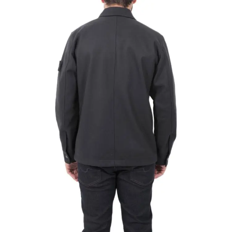 STONE ISLAND Long Sleeved Button Up Overshirt-4