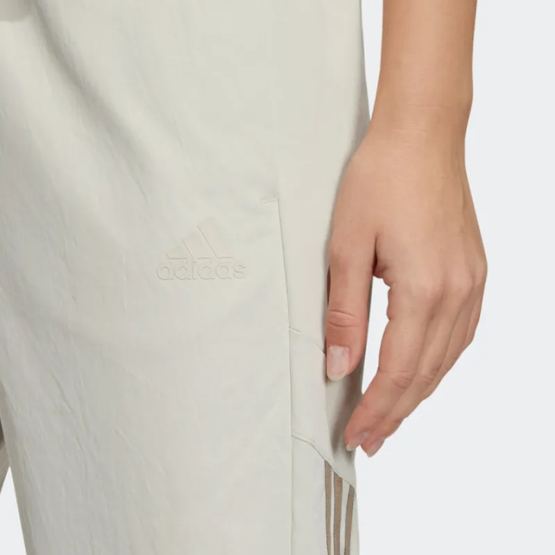 Adidas Knitted Sweatpants Women's Pink White-4