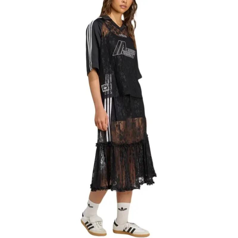 Adidas Originals Casual Long Skirt Women's Black-3