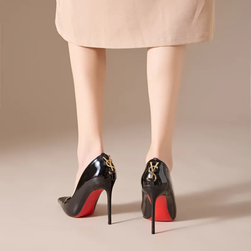 PINWEISHIDU Slim Heel High Heels Women's-2
