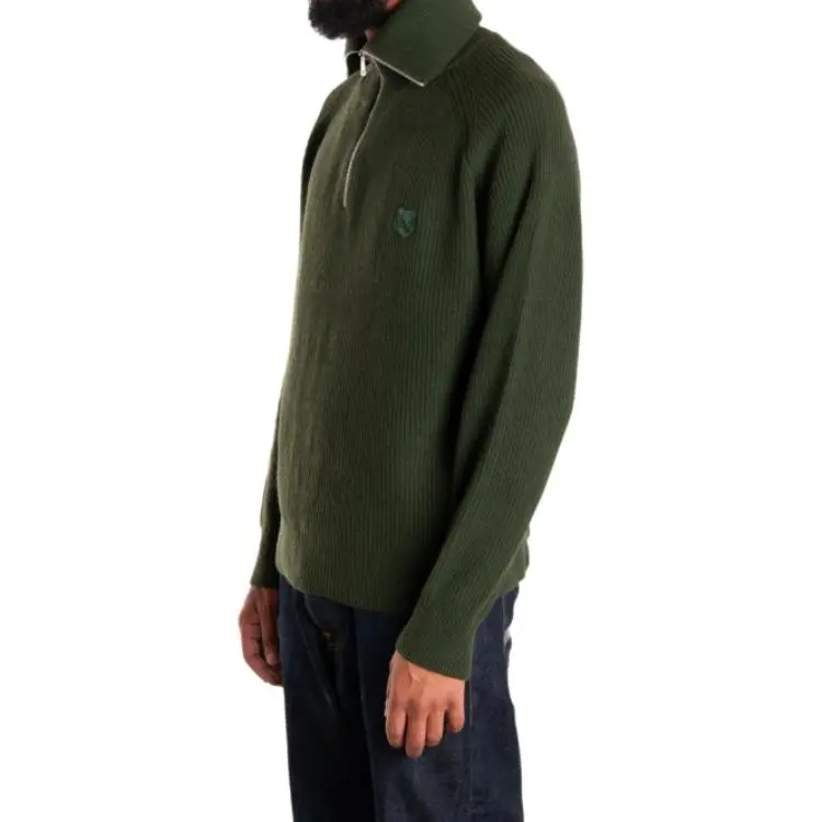 Maison Kitsune Zip collar Jumper-2
