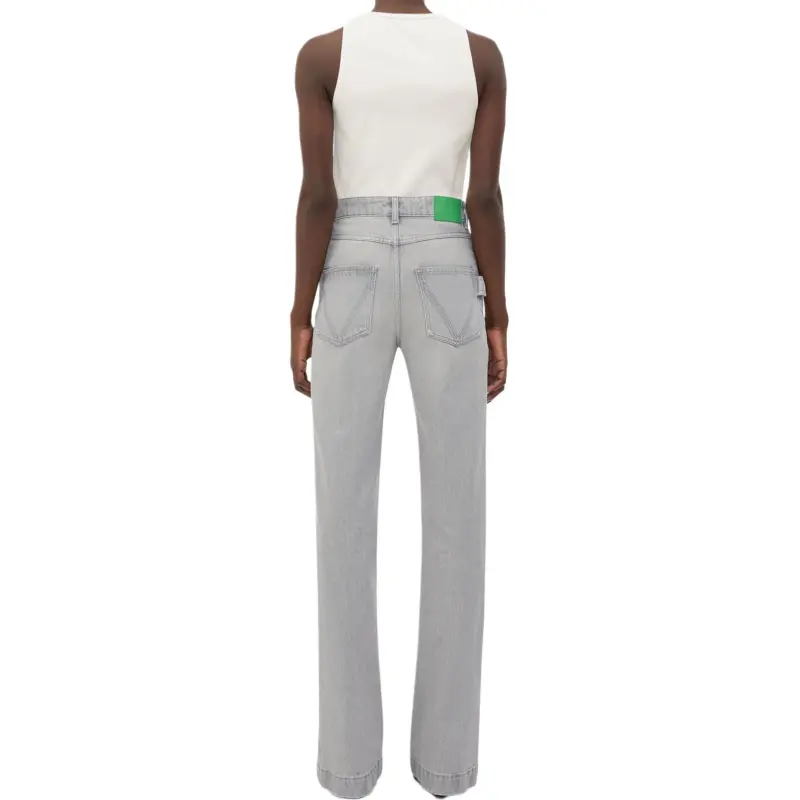 Bottega Veneta Washed Flared Leg Jeans-1