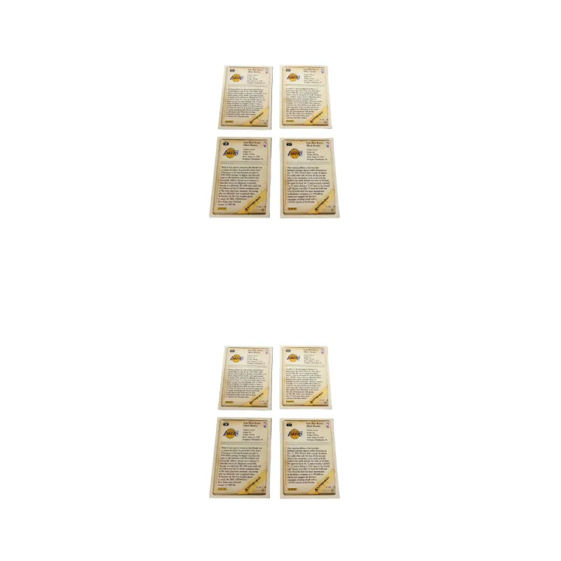 PANINI NBA Star Character, Kobe Bryant 2012 Lakers, Player Card, Card Product Access Sports Cards 4 Pcs-3