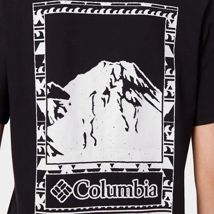 Columbia Drop Shoulder Sleeve T-Shirt Unisex Black-5