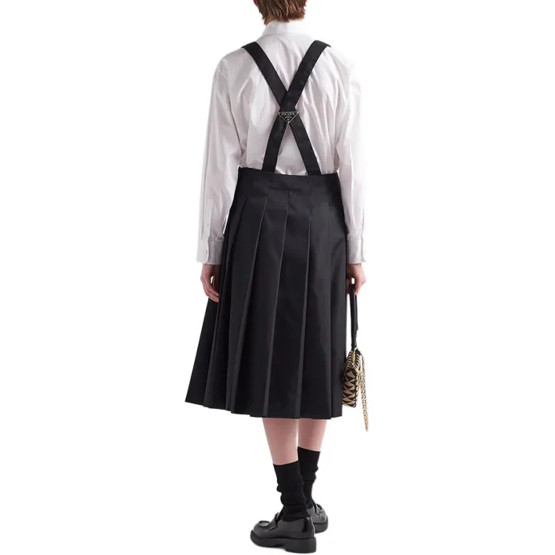 PRADA SS23 Casual Long Skirt Women's Black-2
