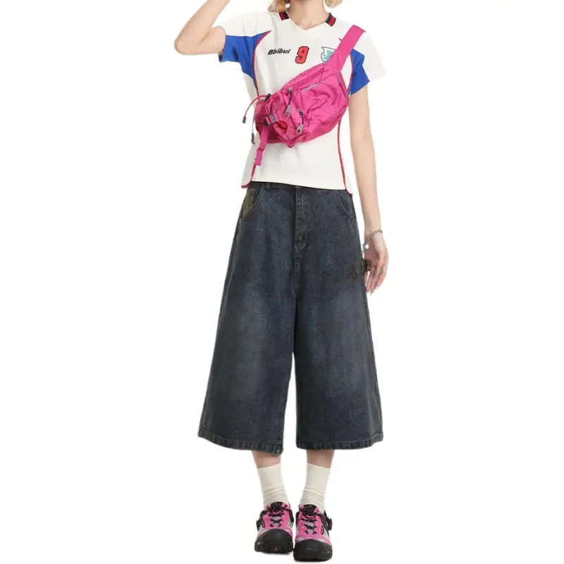 Concubine Zhu Denim Shorts Unisex-1