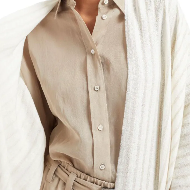 Brunello Cucinelli Striped Poncho-4