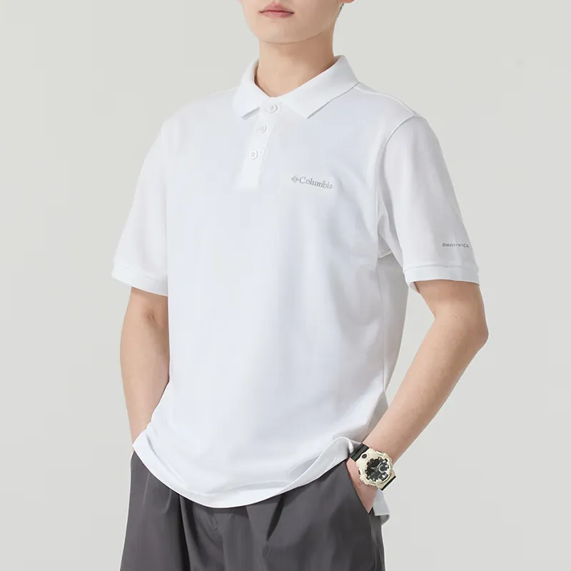 Columbia Polo Shirt Men's White-1
