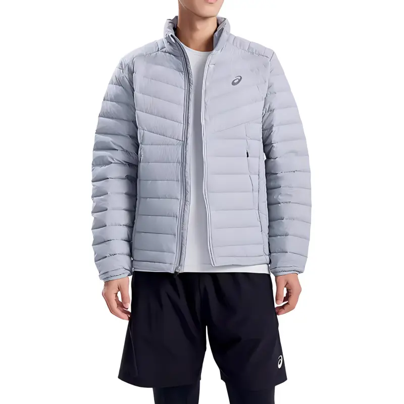 Asics Down Jackets Men Gray-5