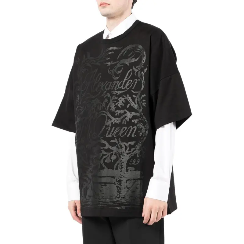Alexander McQueen SS22 T Shirt Men's Black-2