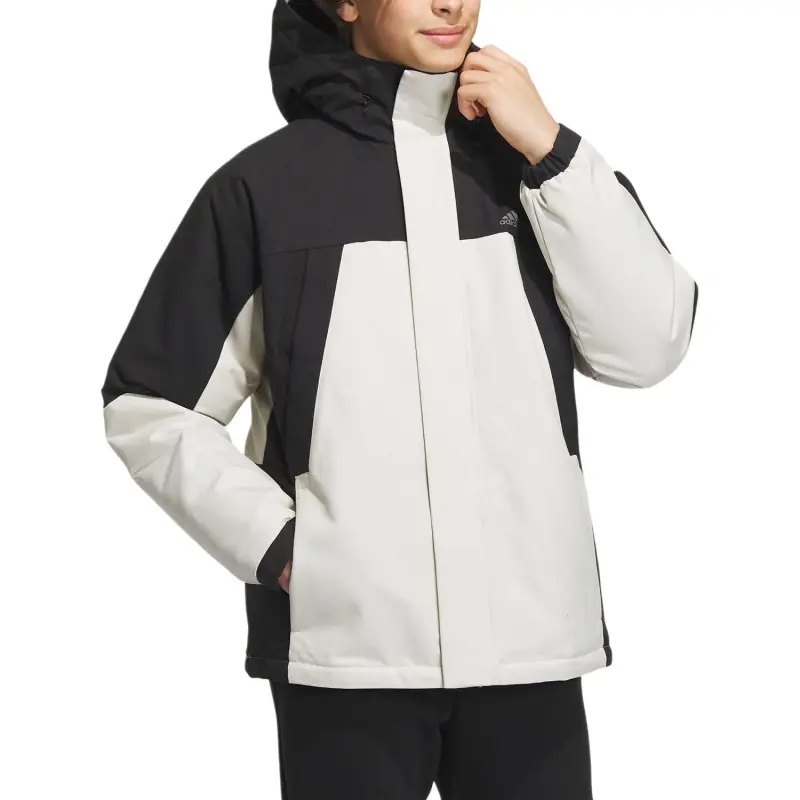 Adidas Down Jacket Men's Black White-4