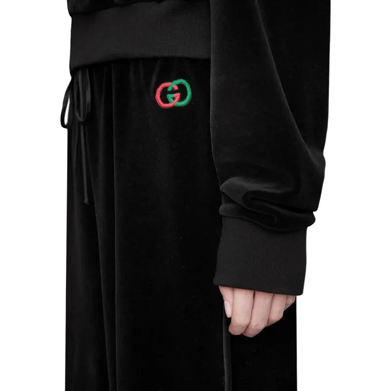 GUCCI Knitted Sweatpants Women's Black-4
