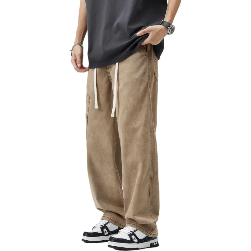 SONGS ALONG Casual Pants Men's Brown-5