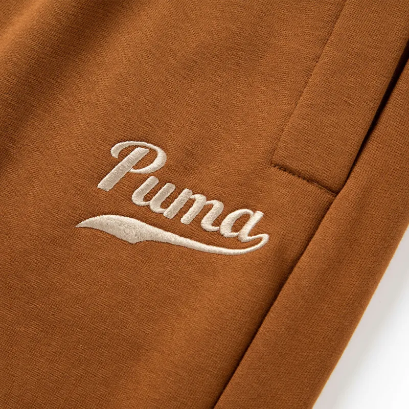 PUMA Sports Life Collection Knitted Sweatpants Men Earth Yellow-2