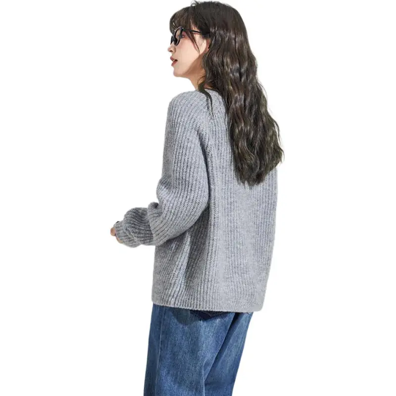 Tonlion Sweater Women's Light Heather Gray-3