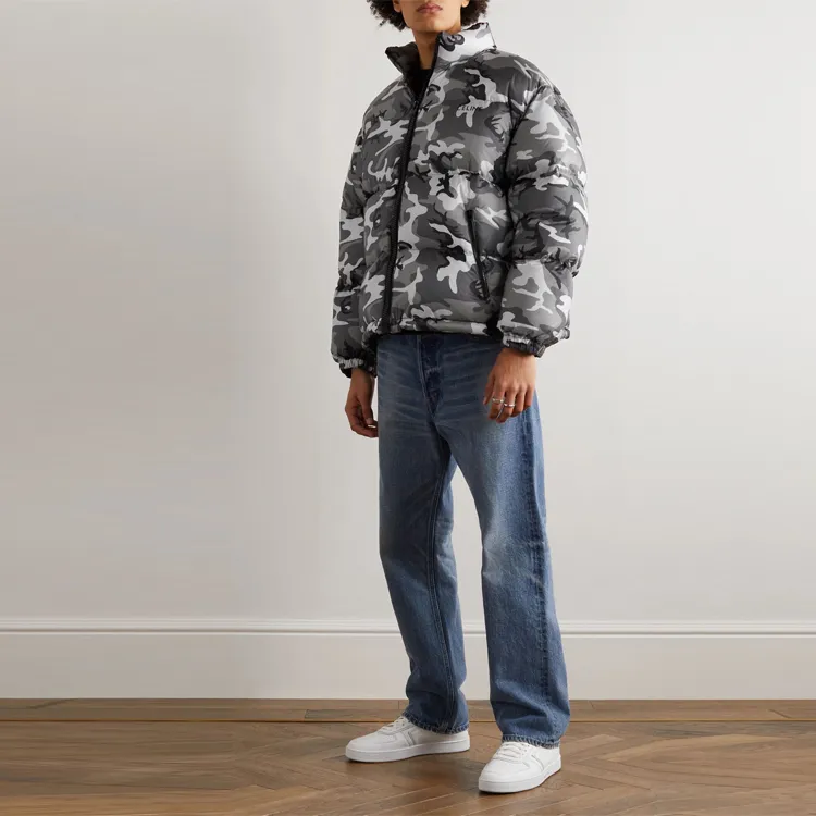 CELINE Camo Short Down Jacket-1