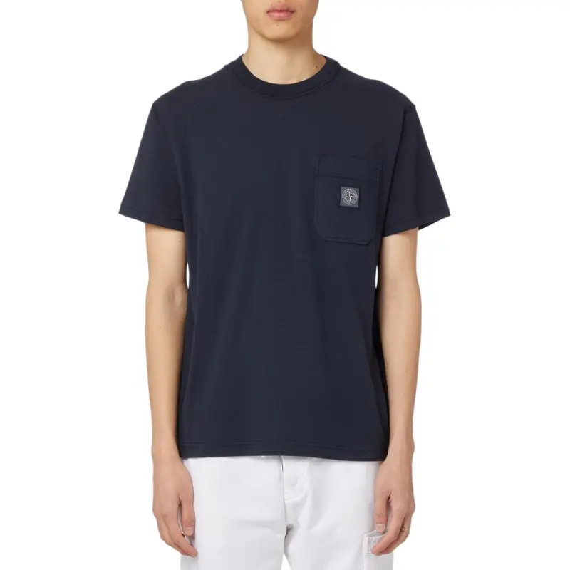 STONE ISLAND T Shirts Men Dark Blue-2